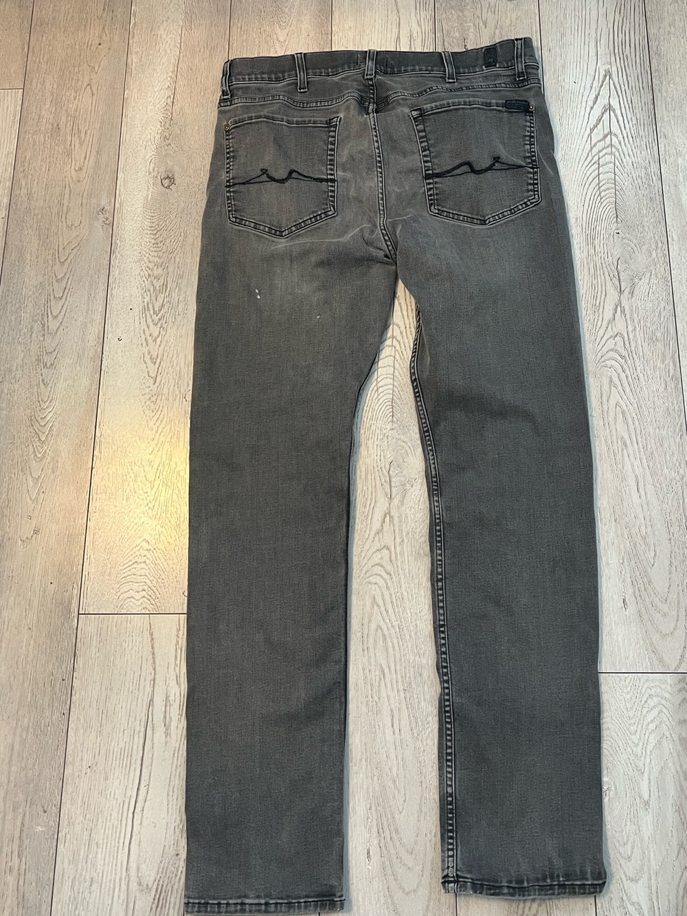7 For All Mankind Men's Slim Straight Jeans - Picture 3 of 4